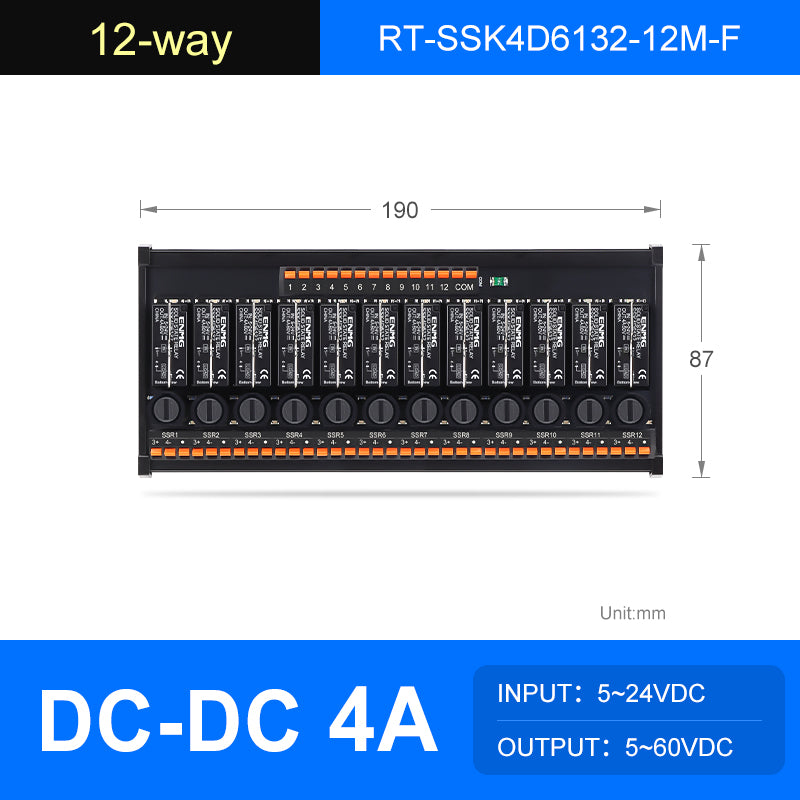 ENMG Solid State Relay Module RT-SSK-Screw , 2/4/6/8/10/12/16-Way, 5-24V