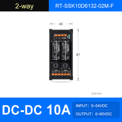 ENMG  Solid State Relay Module RT-SSK-Screw , 2/4/6/8/10/12/16-Way, 5-24V