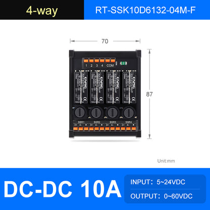 ENMG  Solid State Relay Module RT-SSK-Screw , 2/4/6/8/10/12/16-Way, 5-24V