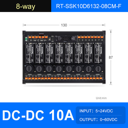 ENMG  Solid State Relay Module RT-SSK-Screw , 2/4/6/8/10/12/16-Way, 5-24V