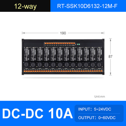 ENMG  Solid State Relay Module RT-SSK-Screw , 2/4/6/8/10/12/16-Way, 5-24V