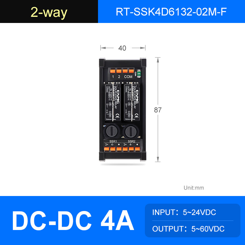 ENMG  Solid State Relay Module RT-SSK-Screw , 2/4/6/8/10/12/16-Way, 5-24V