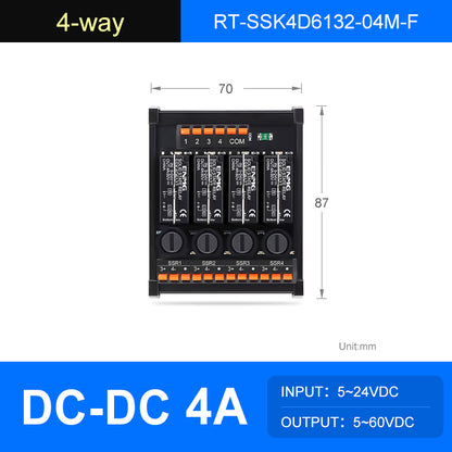 ENMG  Solid State Relay Module RT-SSK-Screw , 2/4/6/8/10/12/16-Way, 5-24V