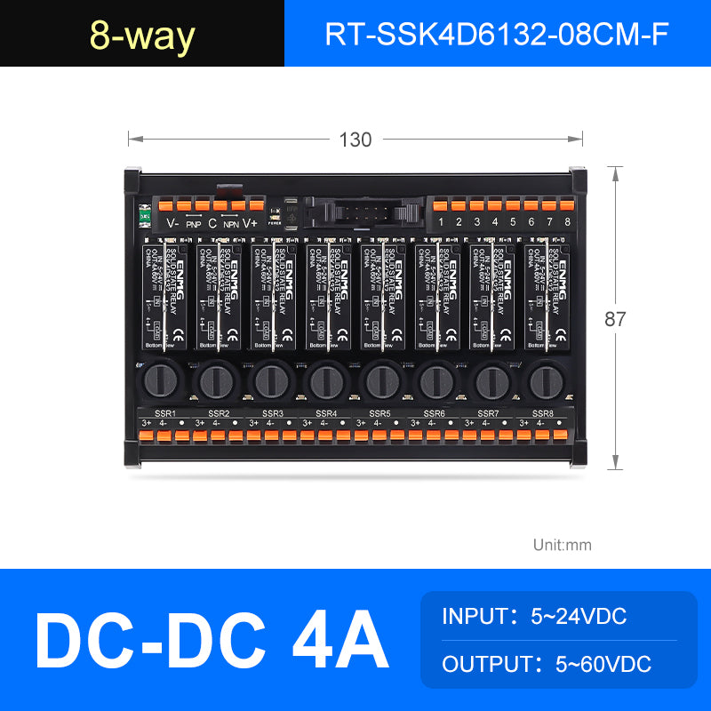 ENMG  Solid State Relay Module RT-SSK-Screw , 2/4/6/8/10/12/16-Way, 5-24V