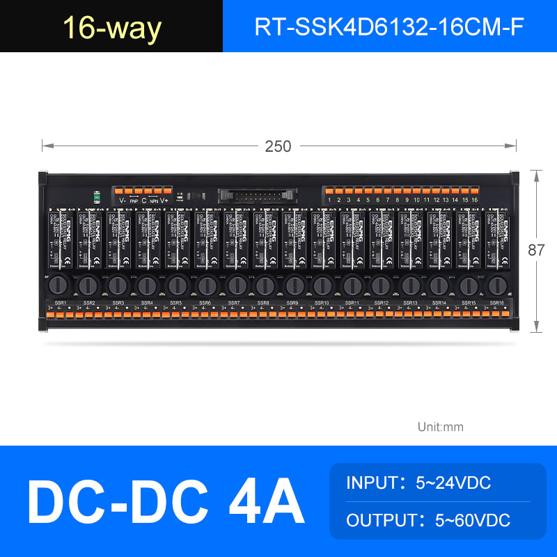 ENMG  Solid State Relay Module RT-SSK-Screw , 2/4/6/8/10/12/16-Way, 5-24V